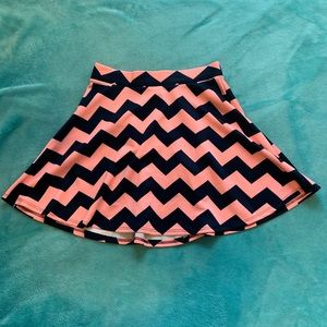 Navy and Pink Skater Skirt 💕